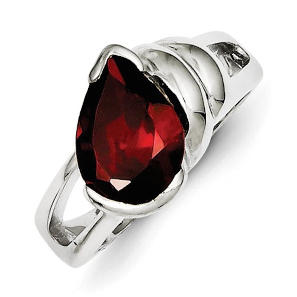 Genuine Garnet Designer Ring